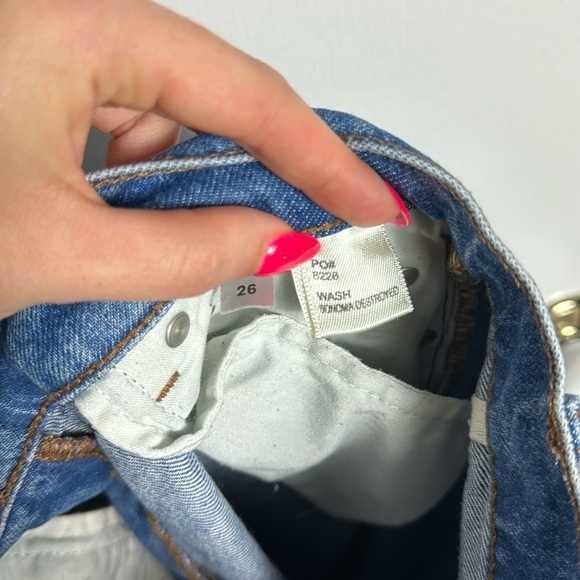 Reformation Julia High Cigarette Jeans Sonoma Destroyed Size 26 - Picture 9 of 13